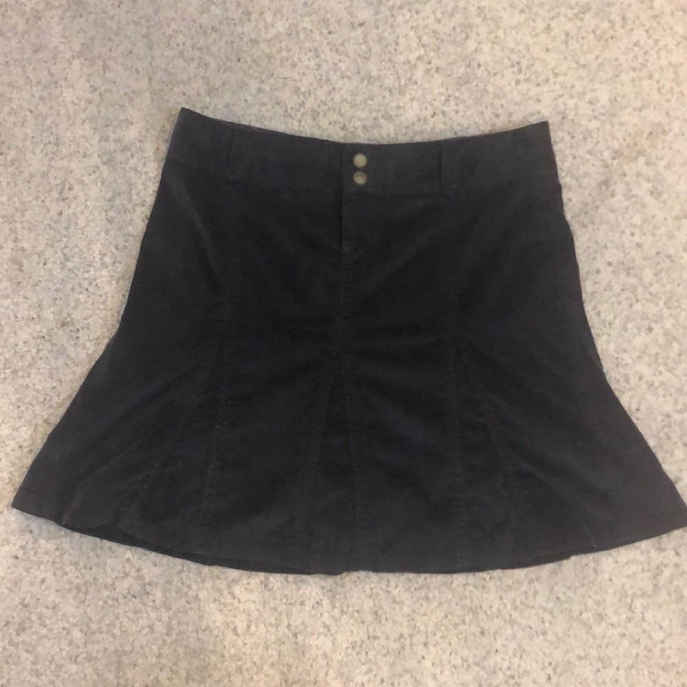 ATHLETA 4p 4 P Whenever Corduroy Skirt Dark Gray
